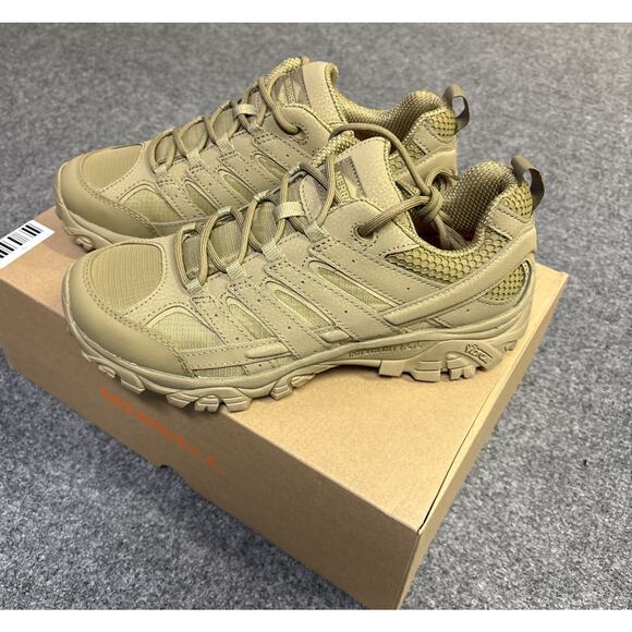 NEW Merrell Men's Size 9.5 Moab 2 Tactical Shoe Boots Coyote J15857 - Picture 1 of 6
